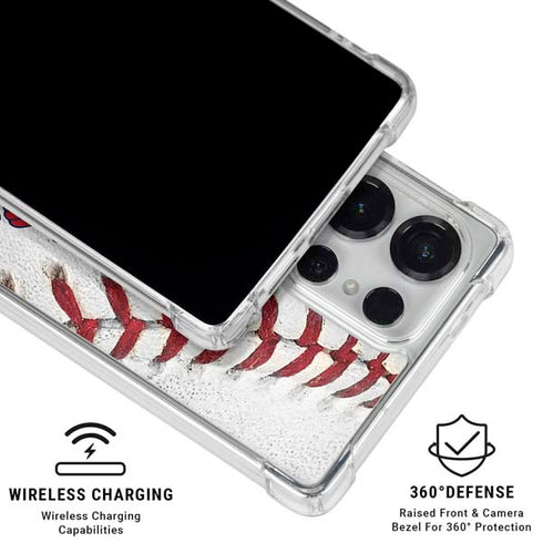 MLB St. Louis Cardinals Game Ball Galaxy S25 Ultra Clear Case